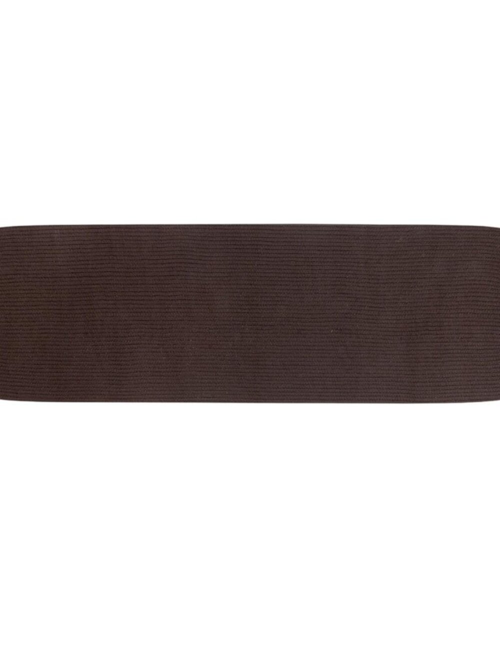 NWT Better Trends Reversible Indoor Rug Runner Chocolate Brown 2 ft x 9 ft